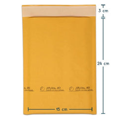 Sobre Bolsa c/Burbuja Cierre c/Adhesivo #0 Golden Kraft 6×10" Mapasa® IA0397 Sobre 01