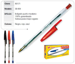 Bolígrafo c/Tapa Sinotec SB-808 Rojo Medio OfficeEASE® B0171-R Pieza 2