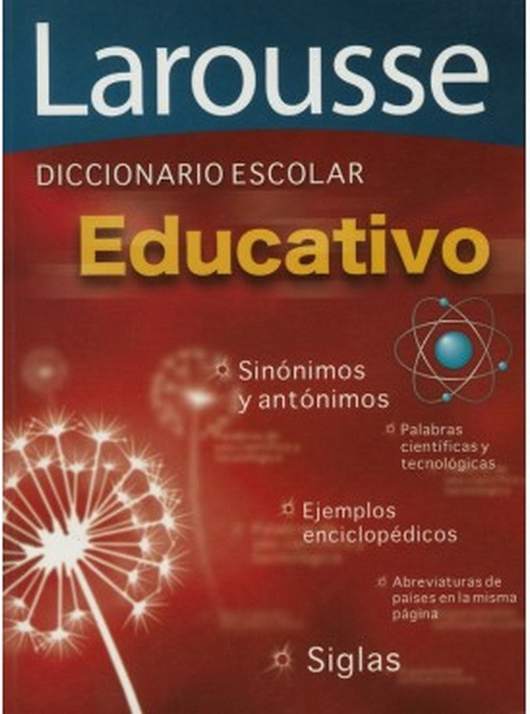 Diccionario Escolar Educativo Español 13×18cm Larousse® 1122 Pieza 9786070400421