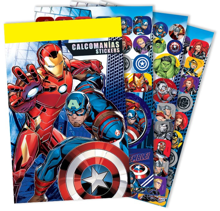 Calcomanía Block Avengers c/250 en 6 hojas 15×23.1cm granmark® 192-9 Pieza 751214940063 01
