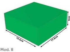 Caja Cartón Armada Navida Verde Chica 15×17½×6 granmark® 505/8 Pieza 751214902269 01