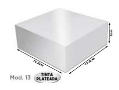 Caja Cartón Armada Navida Plata Chica 15×17½×6 granmark® 505/13 Pieza 751214909664 01