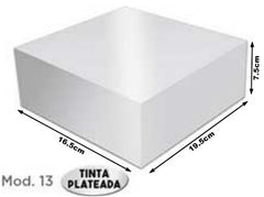 Caja Cartón Armada Navida Plata Media 16½×19½×7 granmark® 506/13 Pieza 751214909671 01