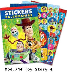 Calcomanía Block Toy Story 4 c/250 en 6 hojas 15×23.1cm granmark® 152-744 Pieza 751214785565 01