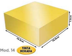 Caja Cartón Armada Navida Oro Grand 19½×19½×7 granmark® 507-14 Pieza 751214909718 01