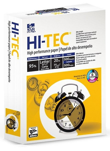 Bond Hi-Tec paquete c/500 37kg Blanco 95% Carta 75g Copamex® Resma 01