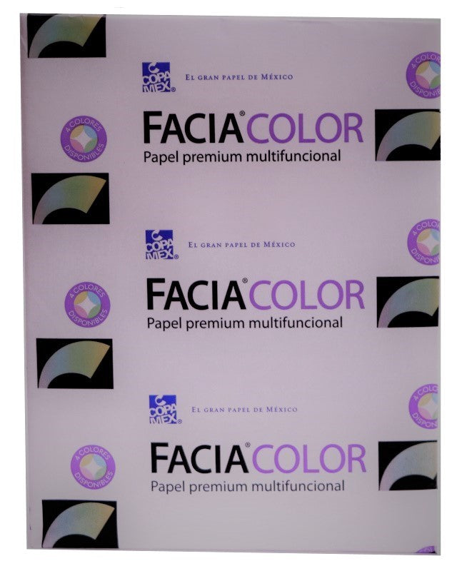Bond Facia Color paquete c/500 24kg Rosa pastel Carta 50g Copamex® Resma 7502237370329 01