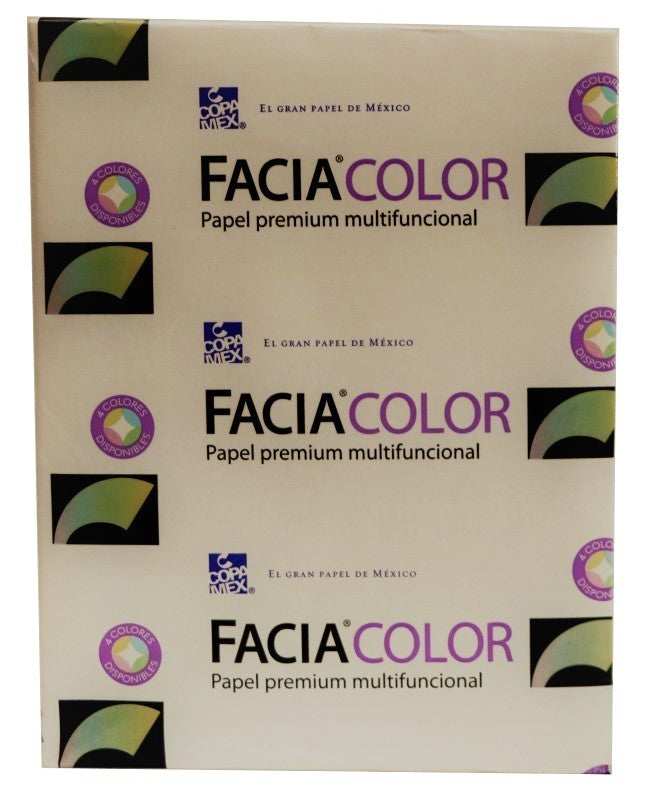 Bond Facia Color paquete c/500 24kg Canario Carta 50g Copamex® Resma 7502237370305 01