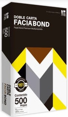 Bond Facia paquete c/500 75g 37kg Blanco 100% DobleCarta Copamex® Resma 7502237370039 01