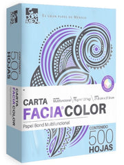 Bond Facia Color paquete c/500 37kg Azul pastel Carta 75g Copamex® Resma 01