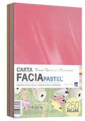 Papel Bond Color Facia Pastel pack c/250 37kg Colores (10) Carta 75g Copamex® Paquete 7502237377465