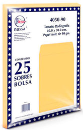 Sobre Bolsa Radiografía paquete c/25 80kg Golden Kraft 40×50cm Nassa® IA0363 7501523725294