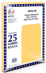 Sobre Bolsa Radiografía paquete c/25 80kg Golden Kraft 40×50cm Nassa® IA0363 7501523725294