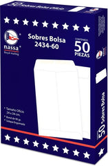 Sobre Bolsa 2434-60 caja c/50 60kg Blanco Bond 24×34cm Nassa® IA0296 7501523723559