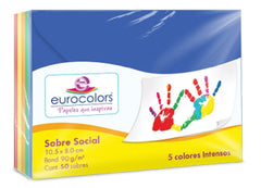 Sobre Eurocolors Social pack c/50 S Colores (5) 8.0×10.5cm eurocolors UA0063 Caja 7501454601186 01