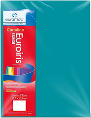 Cartulina Euroiris Euroiris Brillante Azul Turquesa 50×65cm euromac® EI0055 Hoja 7501523724891 01