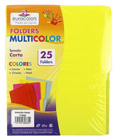 Fólder Color Neón Multicolor pack c/25 Amarillo Neón Carta eurocolors PU0020 Paquete 7501454603654 0