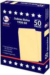 Sobre Bolsa 1926-60 paquete c/50 60kg Ante 19×26.5cm Nassa® IA0293 7501523723528