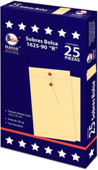 Sobre Bolsa c/Rondana 1625-80R caja c/25 80kg Ante 16.5×25cm Nassa® IA0302 7501523718036