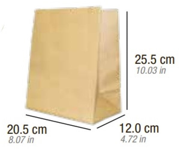 Bolsa p/Regalo Kraft Delivery Chica Lisa 20½×25½+12 Caltom® 2D60-B2 Bolsa 7501064300097 01