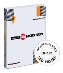 Papel Autocopiante C.B. paquete c/500 Blanco Oficio 75g Sin Carbón® Resma 7502237372170 01