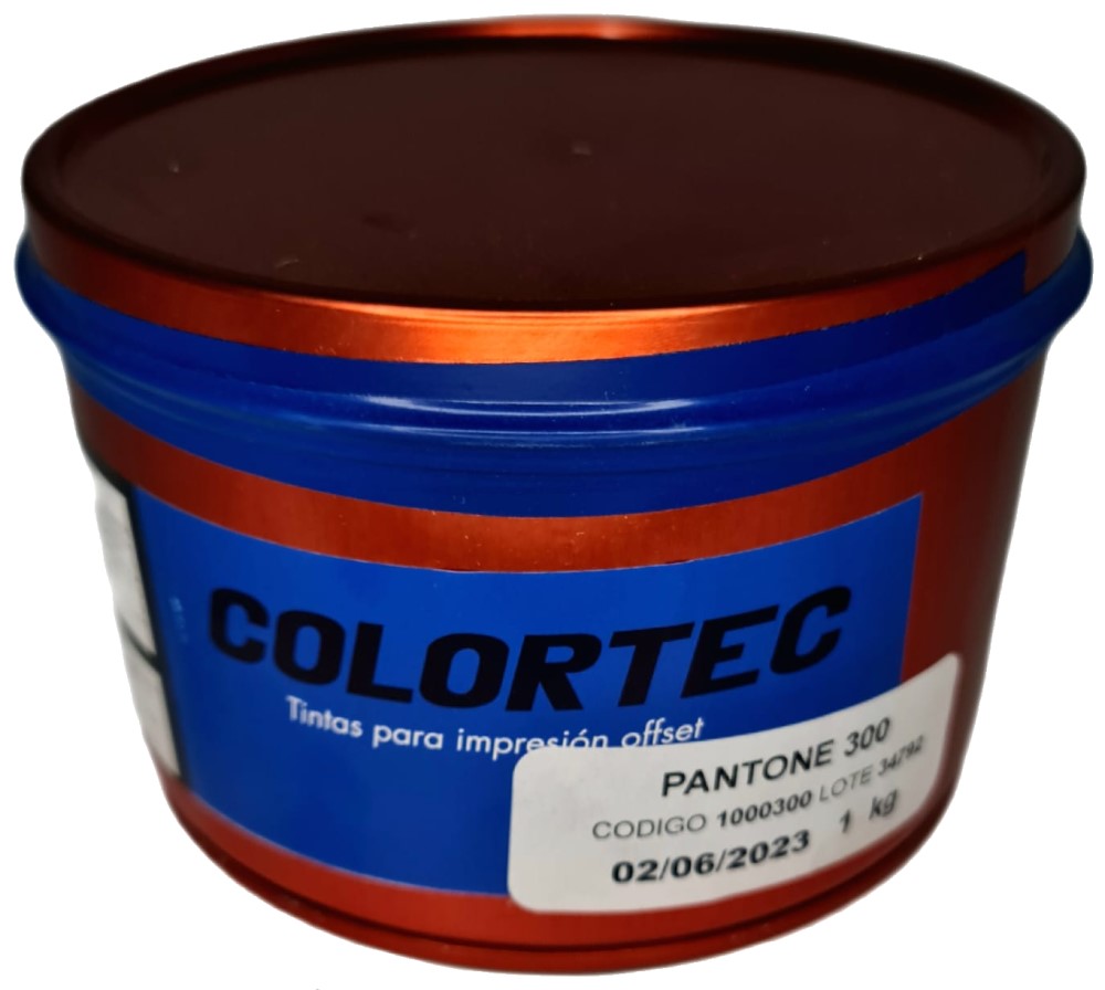 Tinta tono Pantone® FP Sustrato Sintético 1kg Azul 300 FP ColorTec® Kilo 01