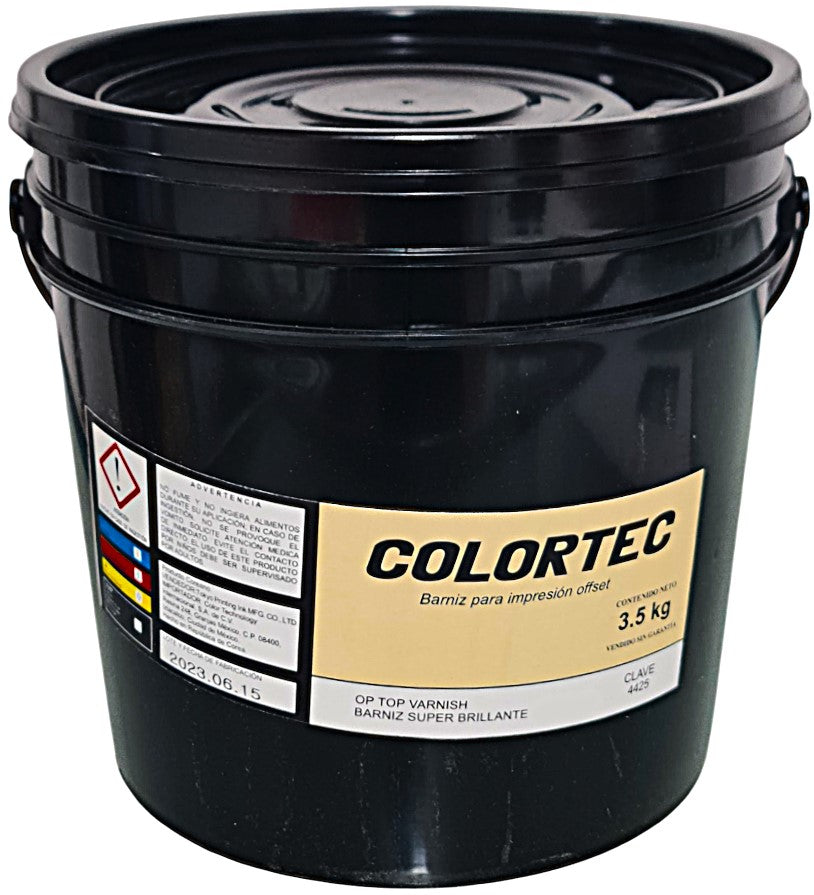 Barniz Sobre Impresión Súper Brillante 3.5kg ColorTec® 4425 Contenedor plástico 01