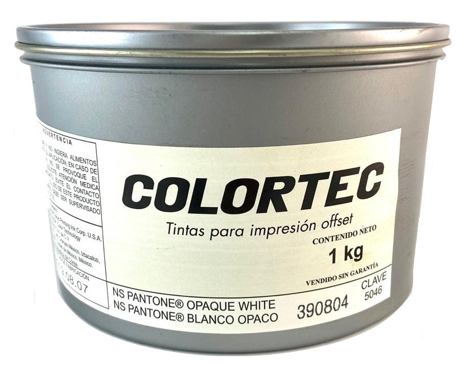 Tinta tono Pantone® 1kg Blanco Opaco ColorTec® 5046 Kilo 01