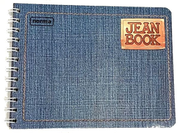 Cuaderno f/ItalianaEspira Espiral Doble Jean Book 100 hojas Cuadro 5mm Norma® 524111 Pieza 770211124
