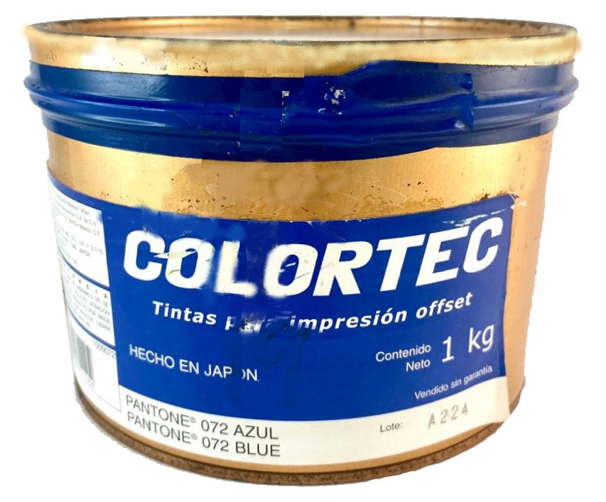 Tinta tono Pantone® 1kg Azul 072 ColorTec® 1000072 Kilo 01