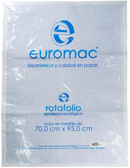 Papel p/Rotafolio Paquete con 25 Hojas 68g Cuadro 5mm 70×95cm euromac® RT0008 Bolsa 7501523723290 01