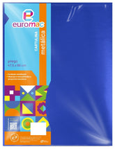 Cartulina Metálica 1/cara Azul Rey 47.5×66cm euromac® MT0001 Hoja 7501523726987 01