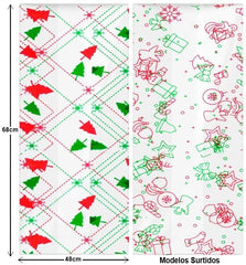 Bolsa Celofán Decorada Navidad c/fuelle Grande 48×68cm CRISTALINE® Pieza 7501667100056 01