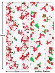 Bolsa Celofán Decorada Navidad c/fuelle Grande 48×68cm CRISTALINE® Pieza 7501667100056 02
