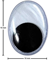 Ojo Movible Ovalado 11×15mm Mercería® Pieza 01