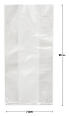 Bolsa Celofán Transparent Lisa con fuelle Gigante 65×98cm CRISTALINE® Pieza 7501667100131 01