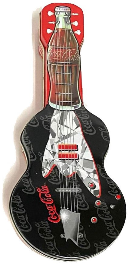 Lapicera Caja Metálica Guitarra Coca Cola® 24×4×10cm TinBoxCo® Pieza 78678661038 01