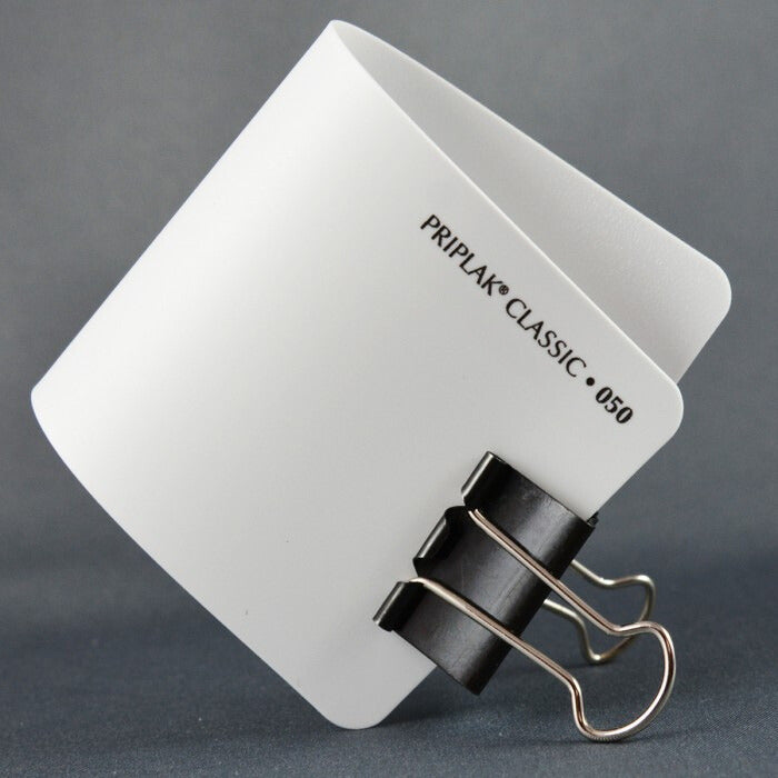 Polipropileno pliego 050 0.4mm Blanco 58×89.5cm Priplak® Hoja 01