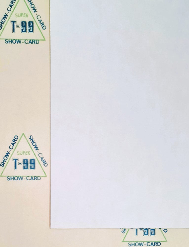 Cartón Show-Card T-99 #121 Satinada 1.4mm Blanco Antiguo 71×112cm Show-Card® Hoja