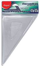 Escuadras SemiProfesional #1305 Juego.45/60 28cm s/bisel s/gradu Acrílico Maped® 1305J028 Bolsa 7343