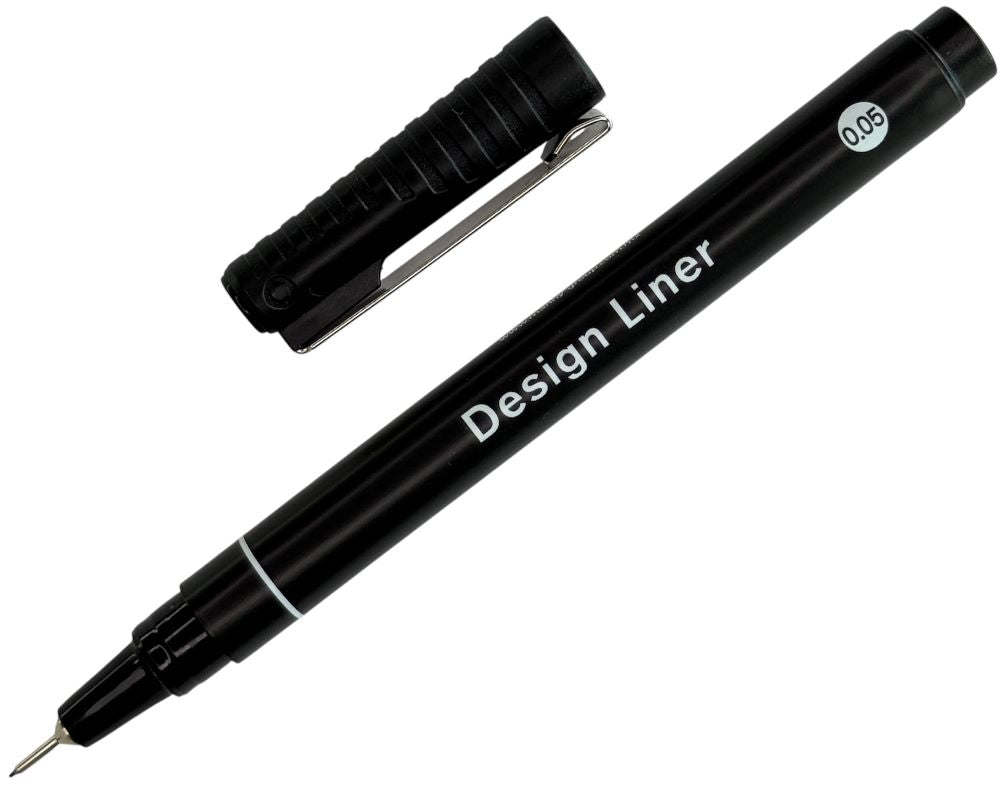 Estilógrafo Desechable Design Liner .05mm Negro MANNY® 0425-0.05 Pieza 01