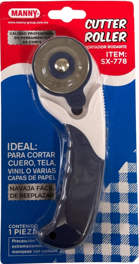 Cuchilla Rotatoria c/Mango Grip Ø 45mm Diametro MANNY® SX-778 Pieza 7502285231702 01