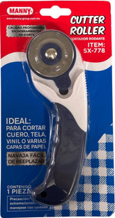 Cuchilla Rotatoria c/Mango Grip Ø 45mm Diametro MANNY® SX-778 Pieza 7502285231702 01