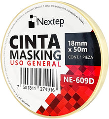 Cinta Adhesiva Masking Crema 18mm×50m Nextep® NE-609D Pieza 7501811274916 03