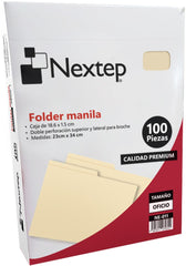 Folder c/100 Crema Oficio Nextep® NE-011 Caja 7501811274312 01