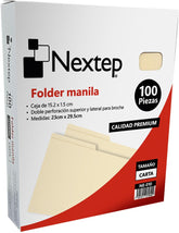 Folder c/100 Crema Carta Nextep® NE-010 Caja 7501811274305 01