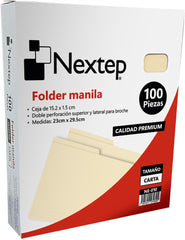 Folder c/100 Crema Carta Nextep® NE-010 Caja 7501811274305 01