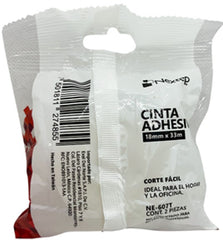 Cinta Adhesiva Corte Fácil Bolsa c/2 Transparente 18mm×33m Nextep® NE-607T Paquete 7501811274855 02