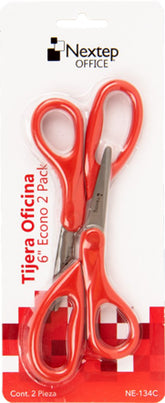 Tijera Oficina Ojo Grande 6" Est.c/2 Nextep® NE-134C Paquete 7501811272493 01