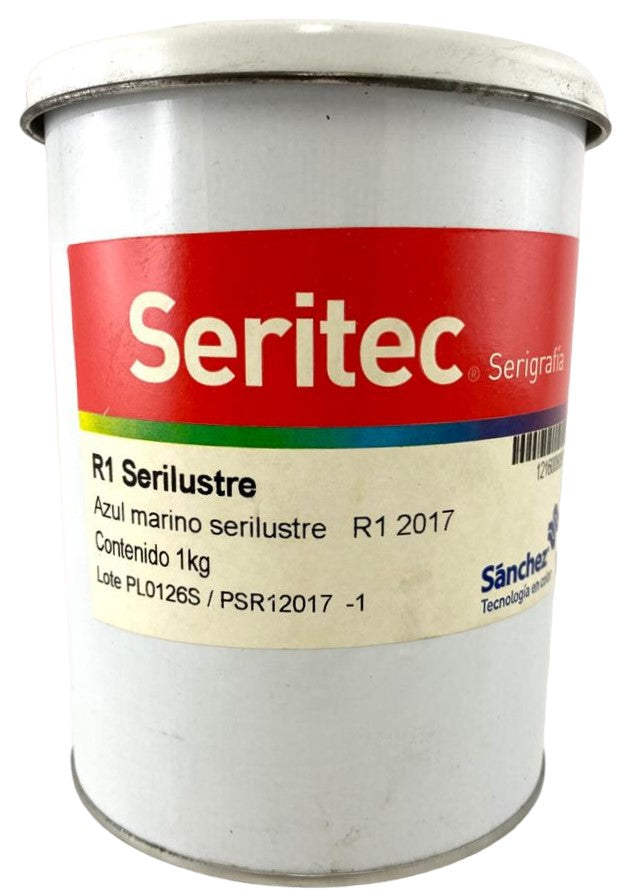 Tinta SerigrafíSeriLustre 1kg Azul Marino R1 2017 Sanchez® PSR12017 1 Kilo 01